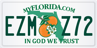 FL license plate EZMZ72