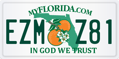 FL license plate EZMZ81