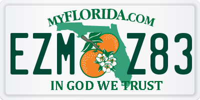 FL license plate EZMZ83