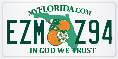 FL license plate EZMZ94