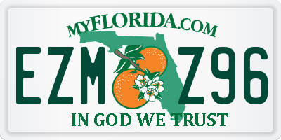 FL license plate EZMZ96