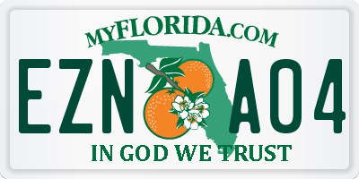 FL license plate EZNA04