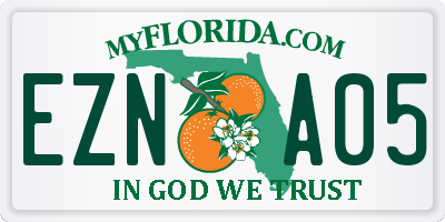 FL license plate EZNA05