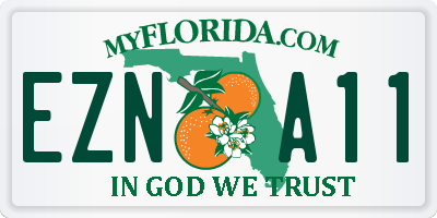 FL license plate EZNA11