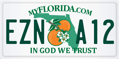 FL license plate EZNA12