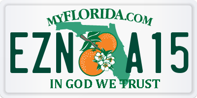 FL license plate EZNA15