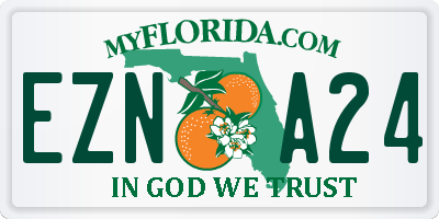 FL license plate EZNA24