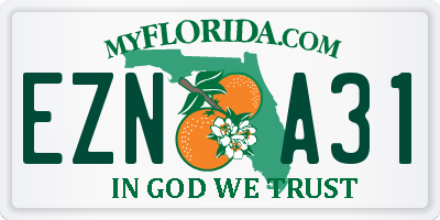 FL license plate EZNA31