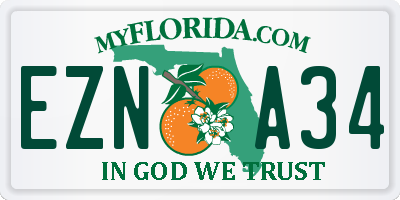 FL license plate EZNA34