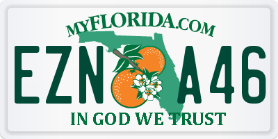 FL license plate EZNA46