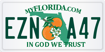 FL license plate EZNA47