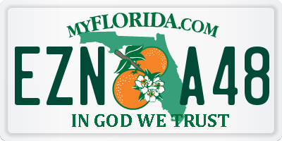 FL license plate EZNA48