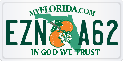 FL license plate EZNA62