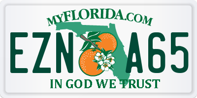 FL license plate EZNA65