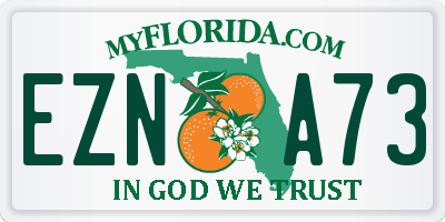 FL license plate EZNA73