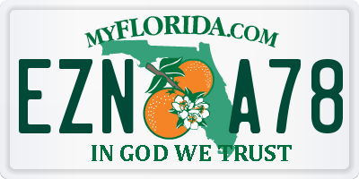 FL license plate EZNA78