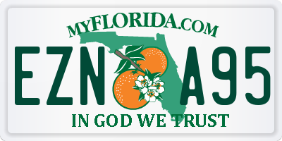 FL license plate EZNA95