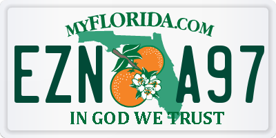 FL license plate EZNA97