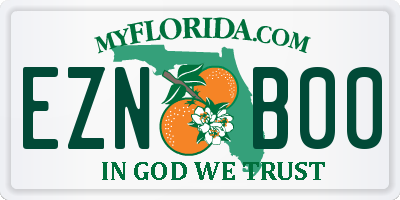 FL license plate EZNB00