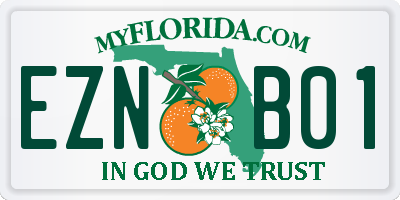 FL license plate EZNB01