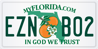 FL license plate EZNB02