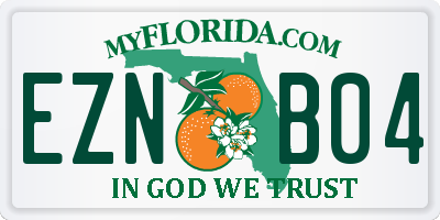 FL license plate EZNB04