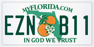 FL license plate EZNB11