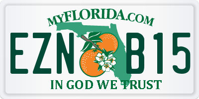 FL license plate EZNB15