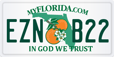 FL license plate EZNB22