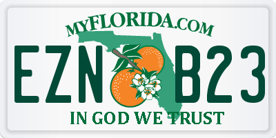 FL license plate EZNB23