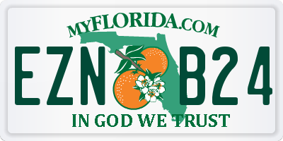 FL license plate EZNB24