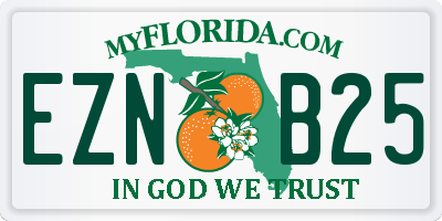 FL license plate EZNB25