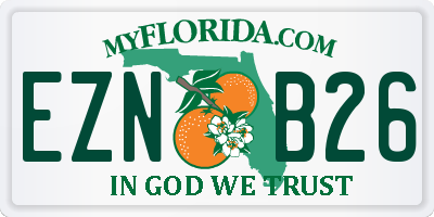 FL license plate EZNB26