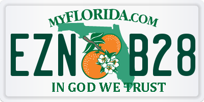 FL license plate EZNB28