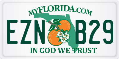 FL license plate EZNB29