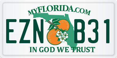 FL license plate EZNB31