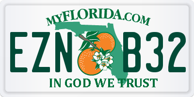 FL license plate EZNB32