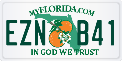 FL license plate EZNB41