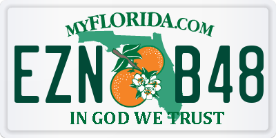 FL license plate EZNB48