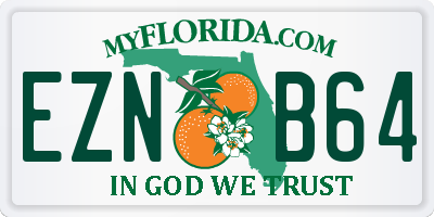 FL license plate EZNB64