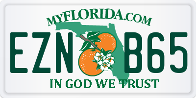 FL license plate EZNB65