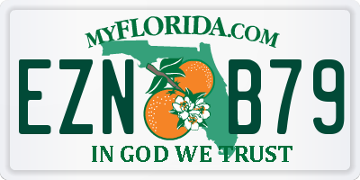 FL license plate EZNB79