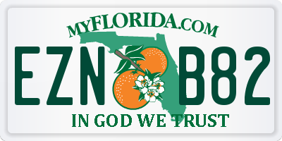 FL license plate EZNB82