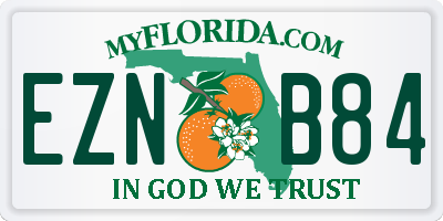 FL license plate EZNB84