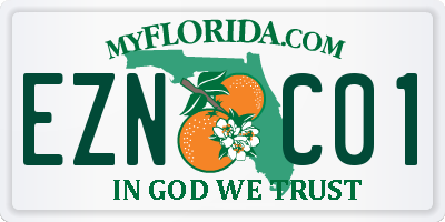 FL license plate EZNC01