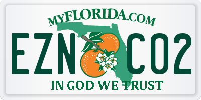 FL license plate EZNC02