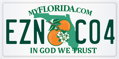 FL license plate EZNC04