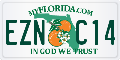 FL license plate EZNC14