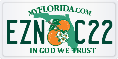 FL license plate EZNC22