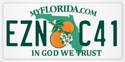 FL license plate EZNC41